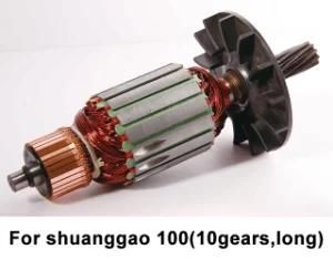 SHINSEN POWER TOOLS Rotor Armatures for shuanggao 100mm (10 gears, long) Drill Machine