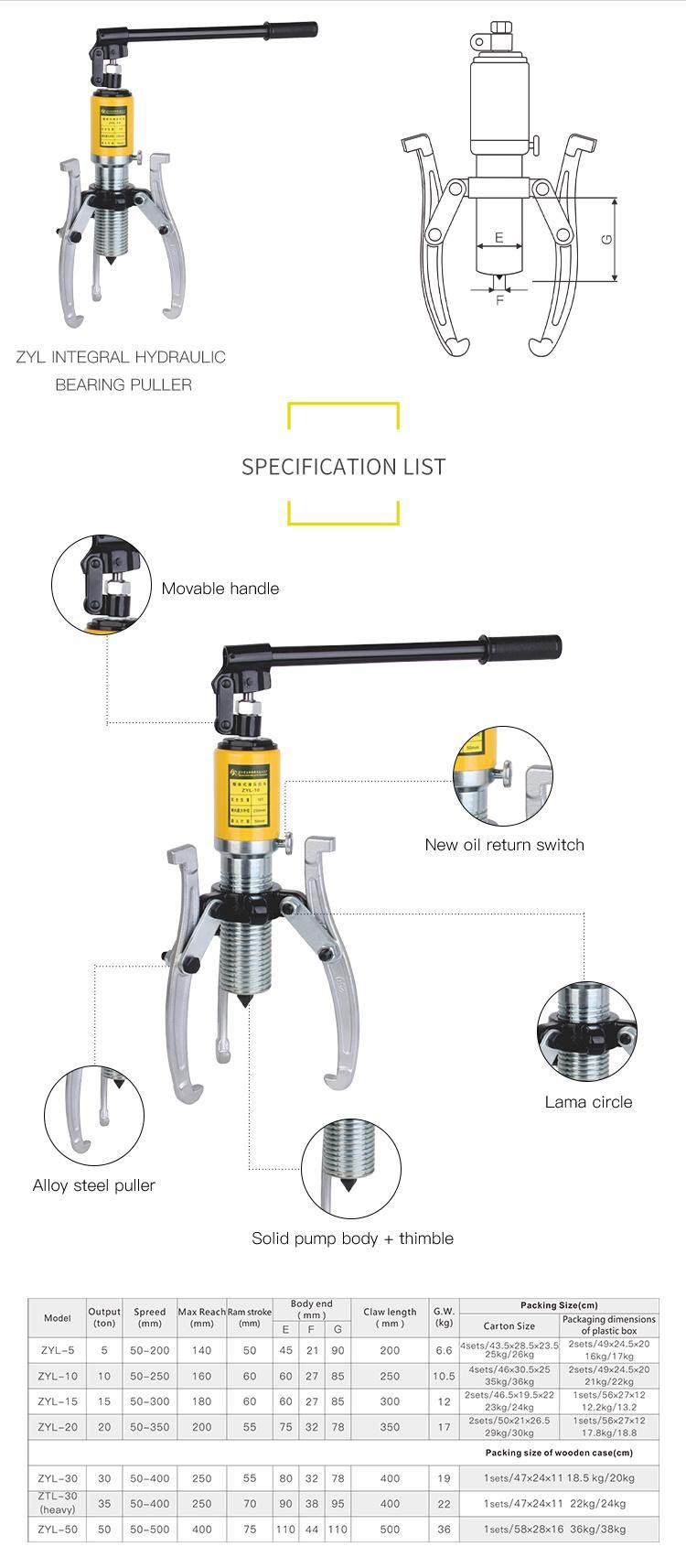 5 Ton Hydraulic Gear Puller Tool Kit (ZYL-5)