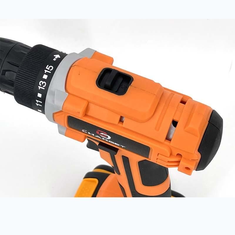 Cg-3010 Orange Double Speed 12V 16.8V 21V Li-on Lithium Battery Professional Manufacturer Hand Rechargeable Forward and Reverse Impact Cordless Drill