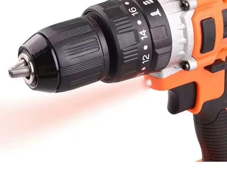 China Professional Cordless Brushless Pl45 21V 13mm Li-ion Battery Driver Electric Impact Drill