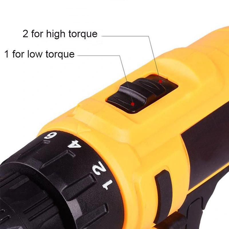 Goldmoon Electirc Combo Drill Power Craft Cordless Portable Tools Wireless Nail Drill Battery 48V Charged Drills