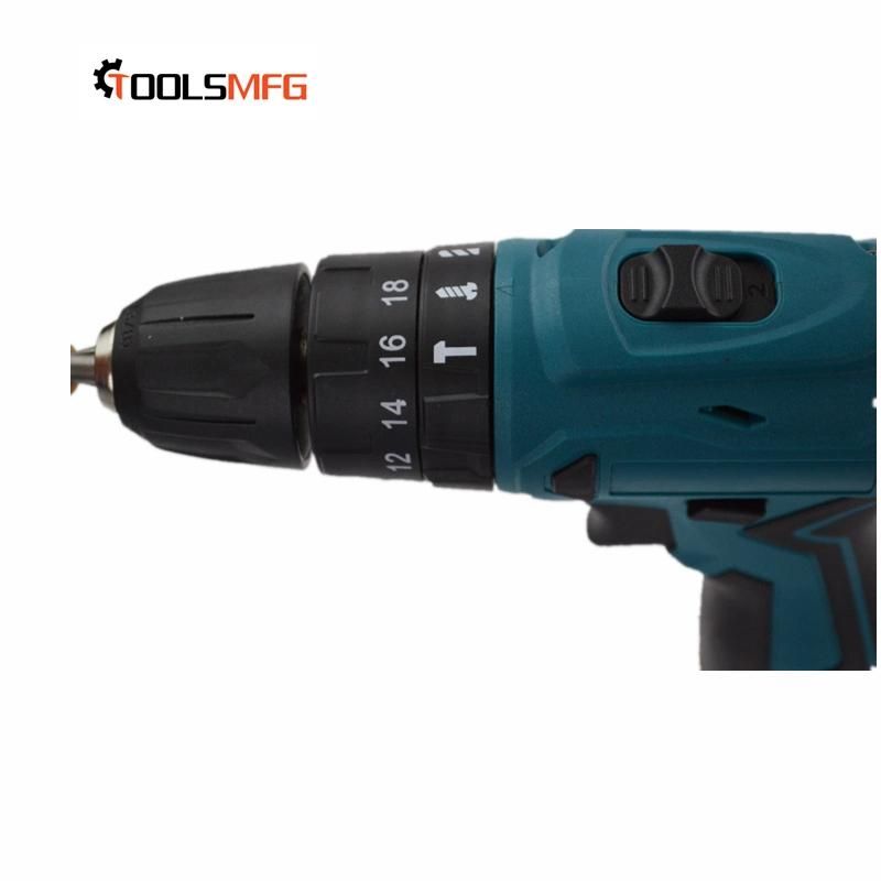 Toolsmfg 16.8V Electric Combi Drill Hammer Drill 3 Speed Drill