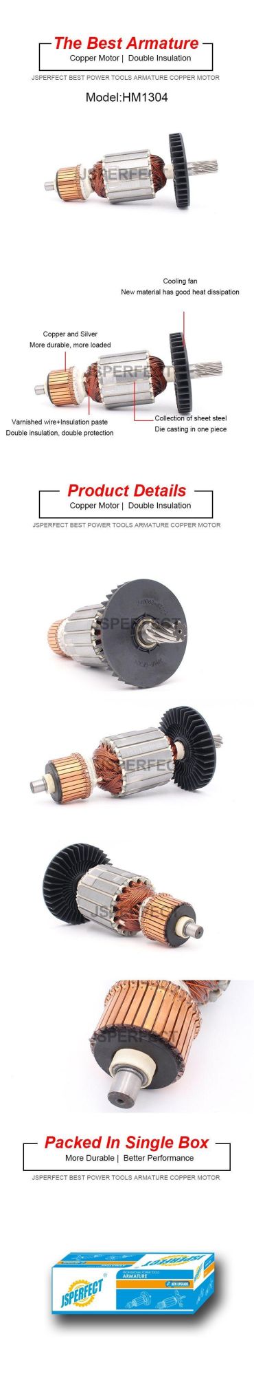 Hm1304 Electric Motor for Circular Saw