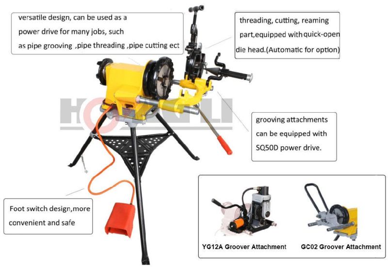 Hongli SQ50D Pipe Threading Machine For Sale