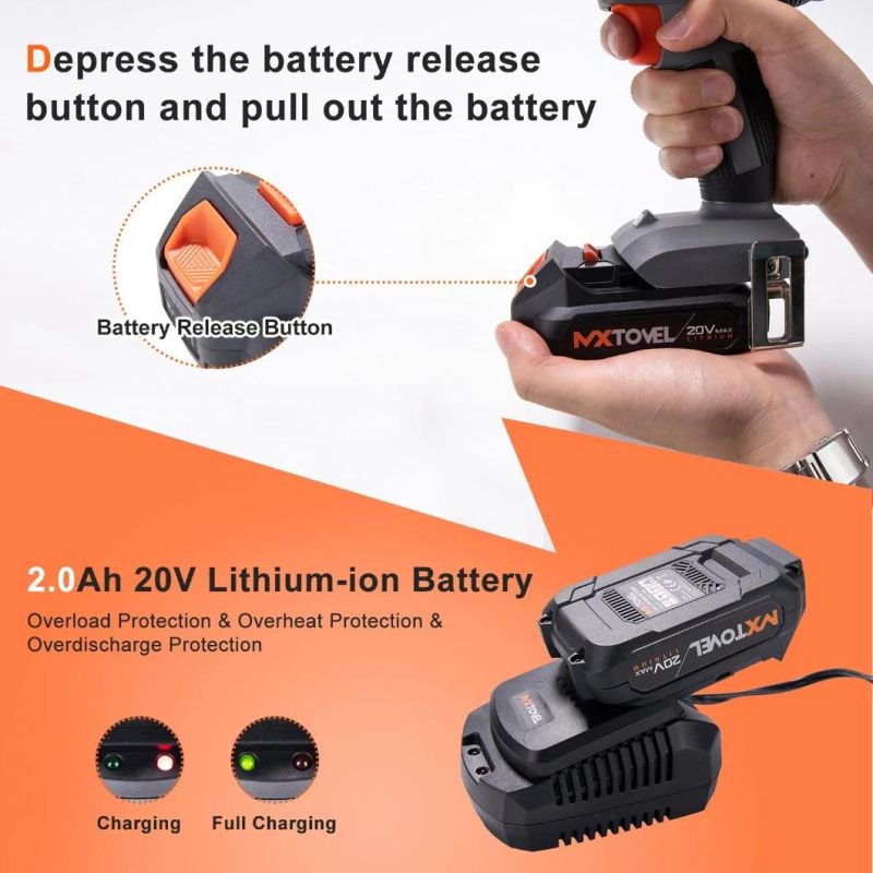 Wholesale Best Selling Rechargeable Li-ion Battery Power Tool 45n. M Cordless Drill 18V 20V