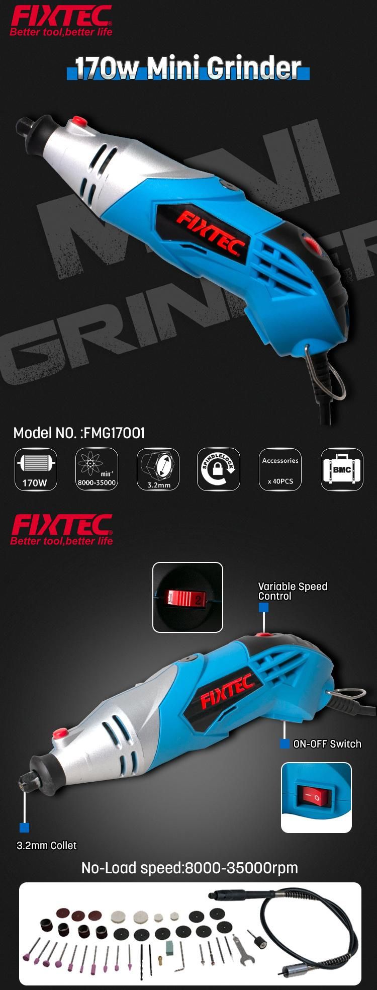 Fixtec Power Tool Mini Portable Grinder Machine Die Grinder