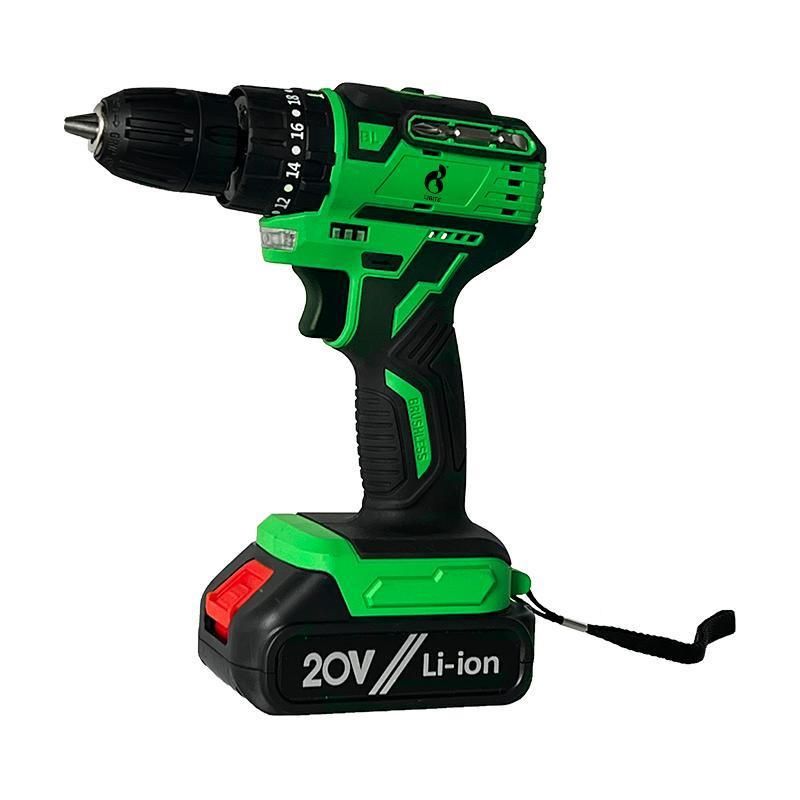20V Lithium Heavy Duty 45nm Professional Cordless Impact Brushless Drill