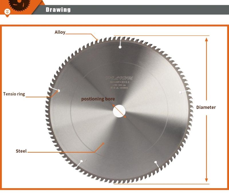 Tct Professional Grade Tungsten Carbide Saw Blades for Aluminum Cutting