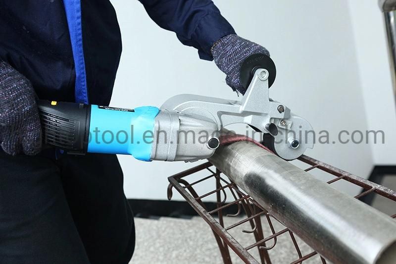 Long Arm Metal Stainless Steel Pipe Tube Surface Finishing Belt Sander Polisher Grinder Sanding Polishing Machine