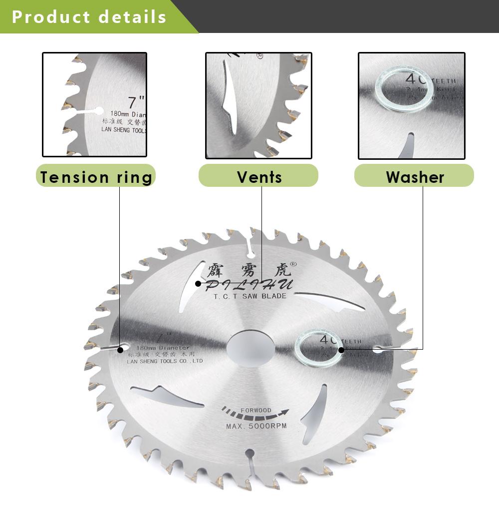 180mm Carbide Tip Saw Blade Circular Saw Bladesf for Cutting Grassland