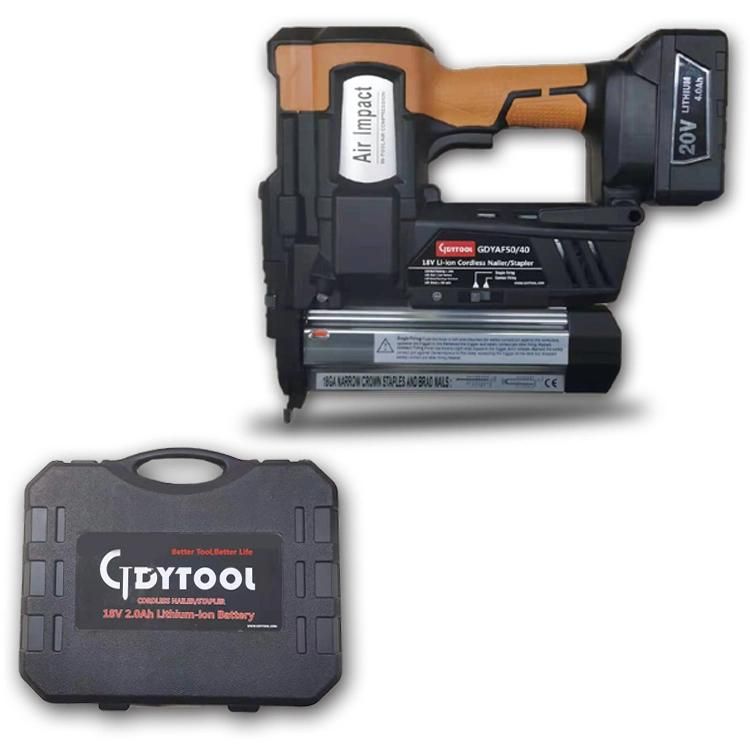China High Quality Powerful 2 in 1 Cordless F50 Nailer and 9040 Stapler Gdy-Af5040m