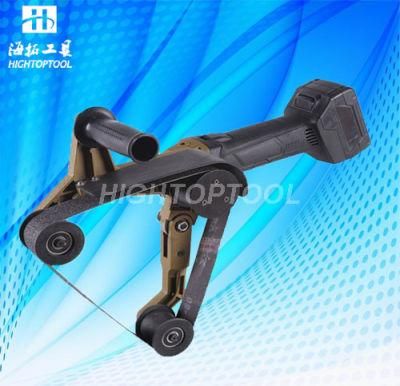 Lithium Charging Wireless Cordless Electric Metal Stainless Steel Pipe Tube Finishing Burnishing Belt Sander Polisher