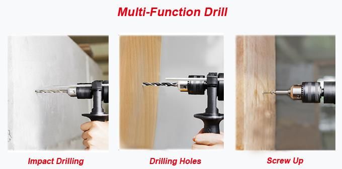 Portable Professional 750W 10mm Hand Tool Electric Drill (AT7210)