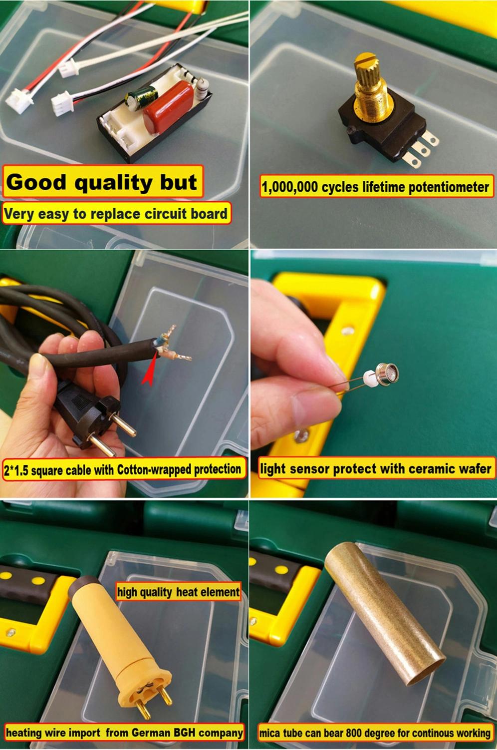 220V 1600W Manual Welders Heat Gun Kits Hot Air Welder