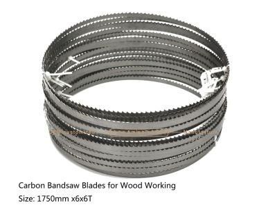 Carbon Band Saw Blades for Wood Working Size: 1750mm X6X6T