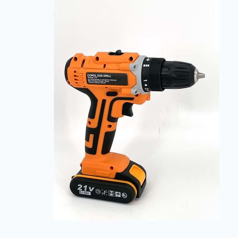 Cg-3010 Orange Double Speed 12V 16.8V 21V Li-on Lithium Battery Professional Manufacturer Hand Rechargeable Forward and Reverse Impact Cordless Drill