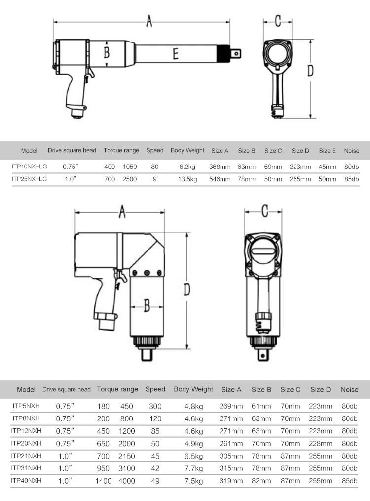 Battery Torque Wrench High-Precision Wrench Pneumatic Torque Wrench