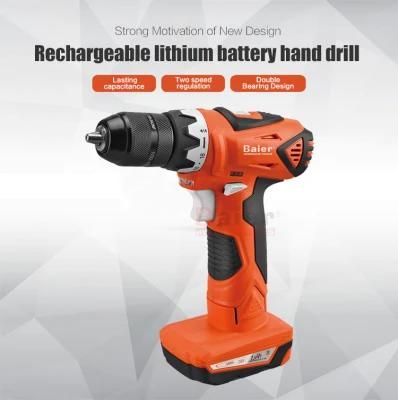 Rechargeable Lithium Battery Hand Drill Electric Hand Drill