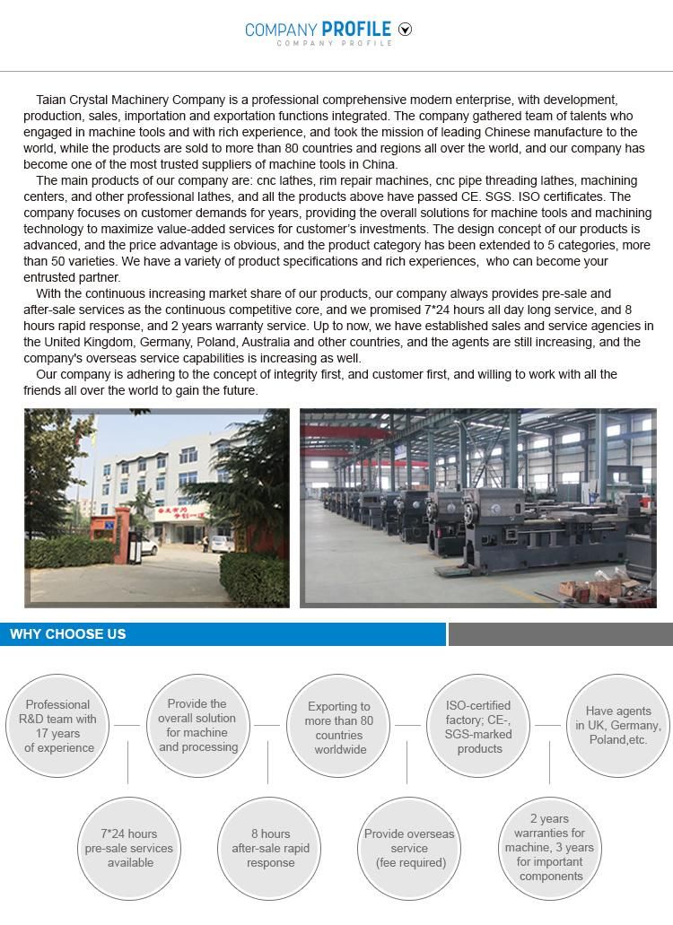 China Horizontal Oil Country Machine CNC Pipe Thread Lathe Machine