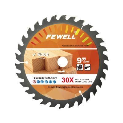 Premium Grade Fast Speed 230*30t*25.4mm Tct Saw Blade for Cutting Wood