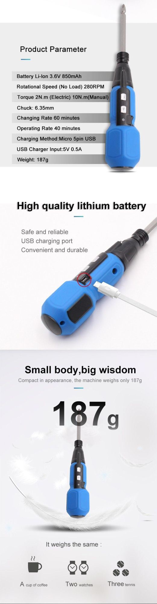 Mini Precision Electric Screwdriver