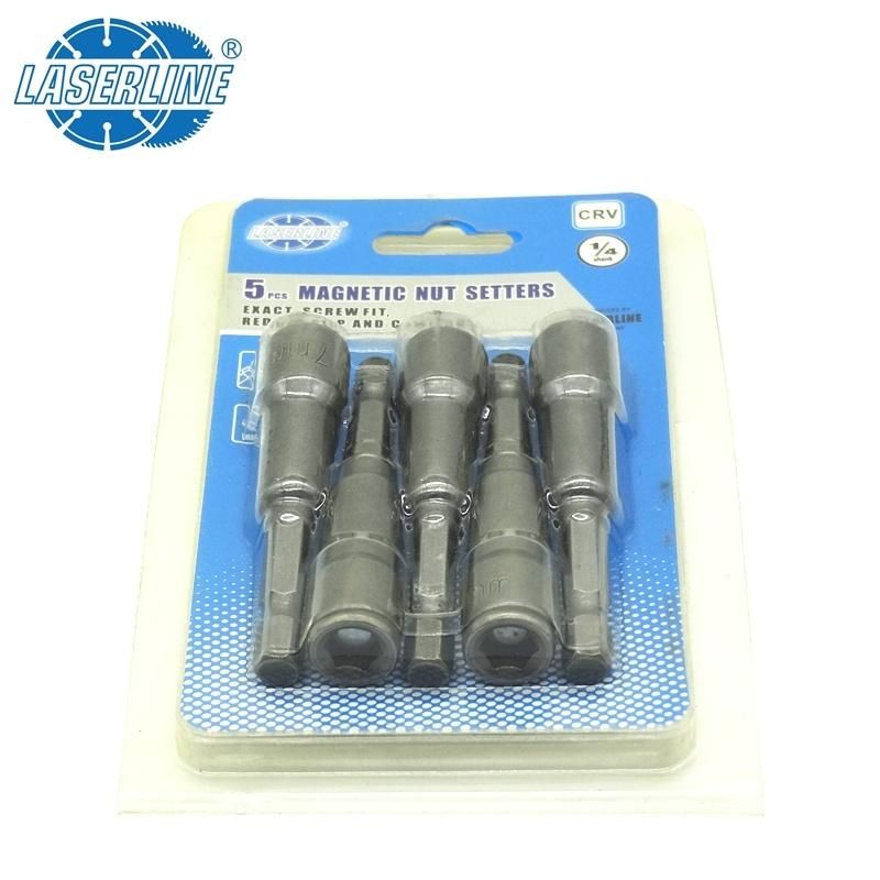 Hexagonal Magnetic Nut Setter Socket 1/4" Shank