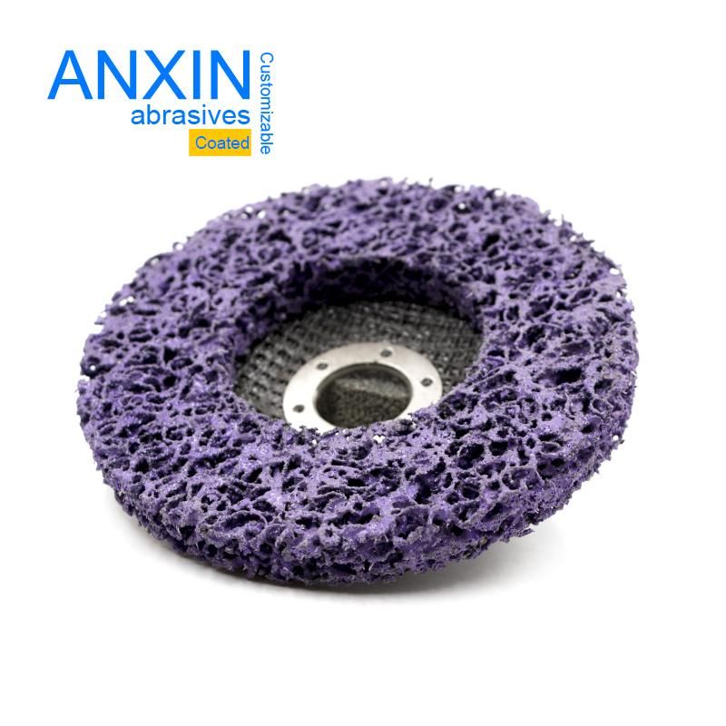 4.5" Purple Sic Grain Cleaning Strip It Polishing Pad