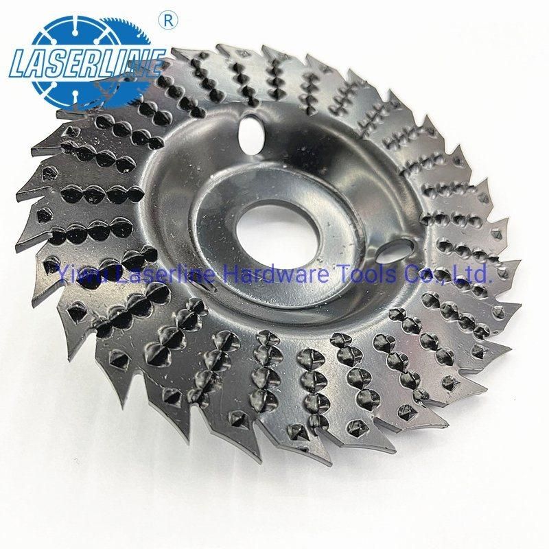 Hot-Selling 5inch Wood Rasp Saw Rotary Disc Bore Woodworking Grinding Wheel for Angle Grinder