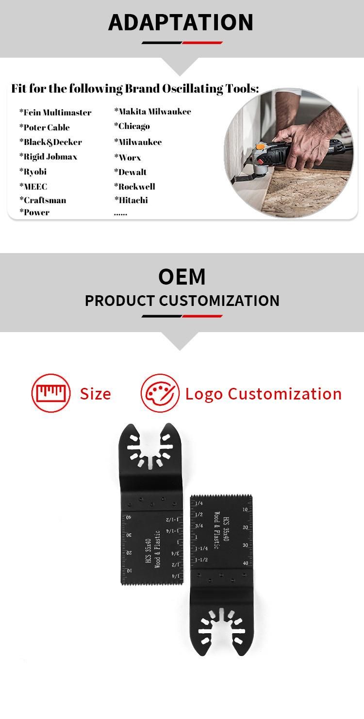 Best Sharp Teeth Universal Wood Metal Oscillating Multitool Quick Release Saw Blades Set