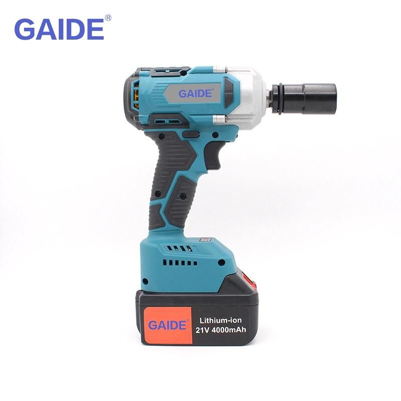 New Design Heavy Duty 20V Cordless Impact Wrench with 2 Batteries