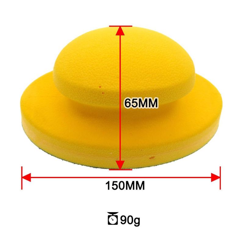 Cross-Border Supply 150*90mm Manual Oval Polishing Disc Self-Adhesive Flocking Sandpaper Polishing Disc for Car Cleaning