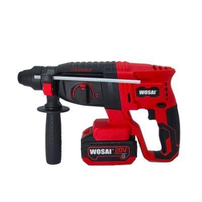20V 1400rpm Lithium Battery Cordless Electric Drill Brushless Impact Hammer