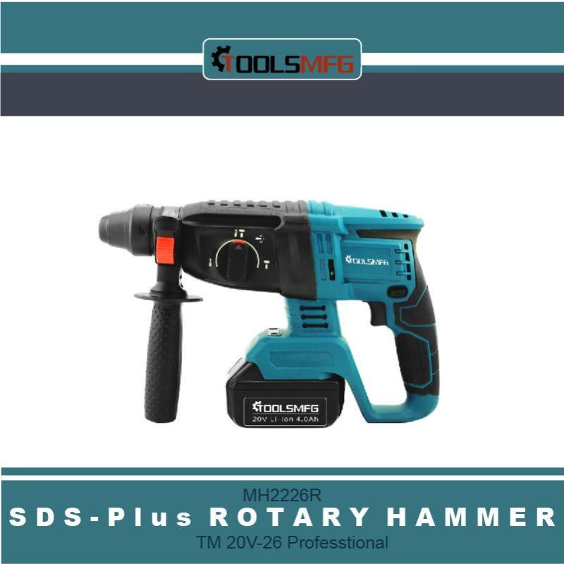 Toolsmfg 20V 26 Professtional SDS-Plus Cordless Rotary Electric Hammer Sipply