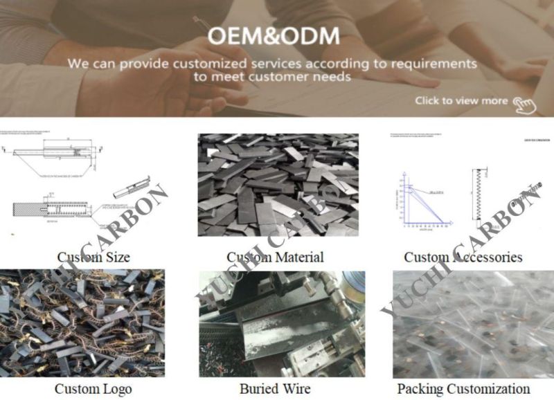 Carbon Brushes for Metabo Saw St Ep 600 - 0.24X0.24X0.45′′