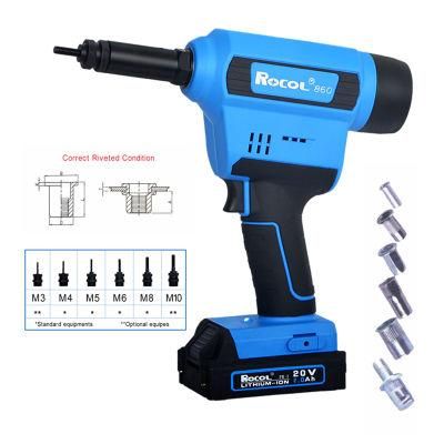 High Demand Digital Adjustment Stroke Electric Battery Rivet Nut Tool