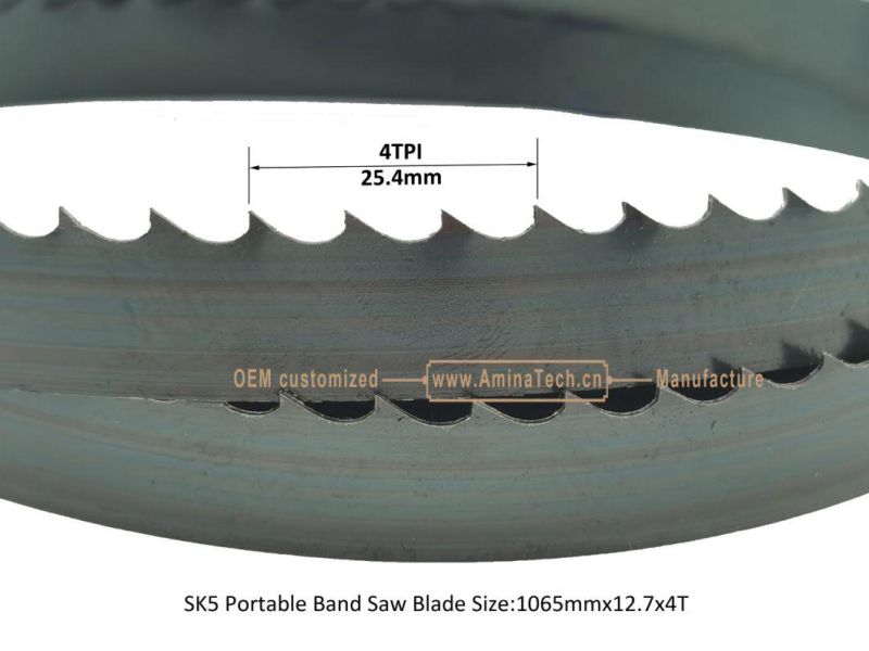 SK5 Portable Band Saw Blade Size:1065mmx12.7x4T,Cutting Wood