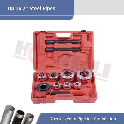 Ratcheting Pipe Threading Die Kit 7PCS Threading Die 3/8&quot;-2&quot;