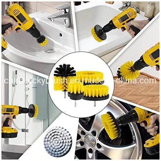 PP Drill Brush Popular 360 Drill Brush/Car Hub Cleaning Brush /Cleaning Set Brush for Electric Tool (YY-821)
