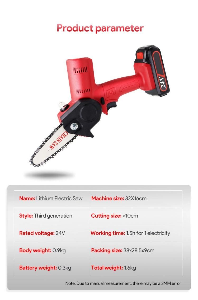 Lightweight Pruning Shears Electric Chainsaw for Tree Branch Wood Cutting