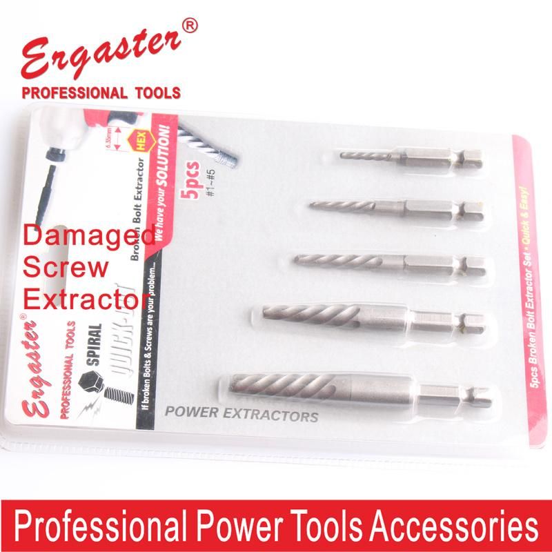 Screw Extractor Set Quickly Removing Stripped, Broken, Stuck or Damaged Bolts