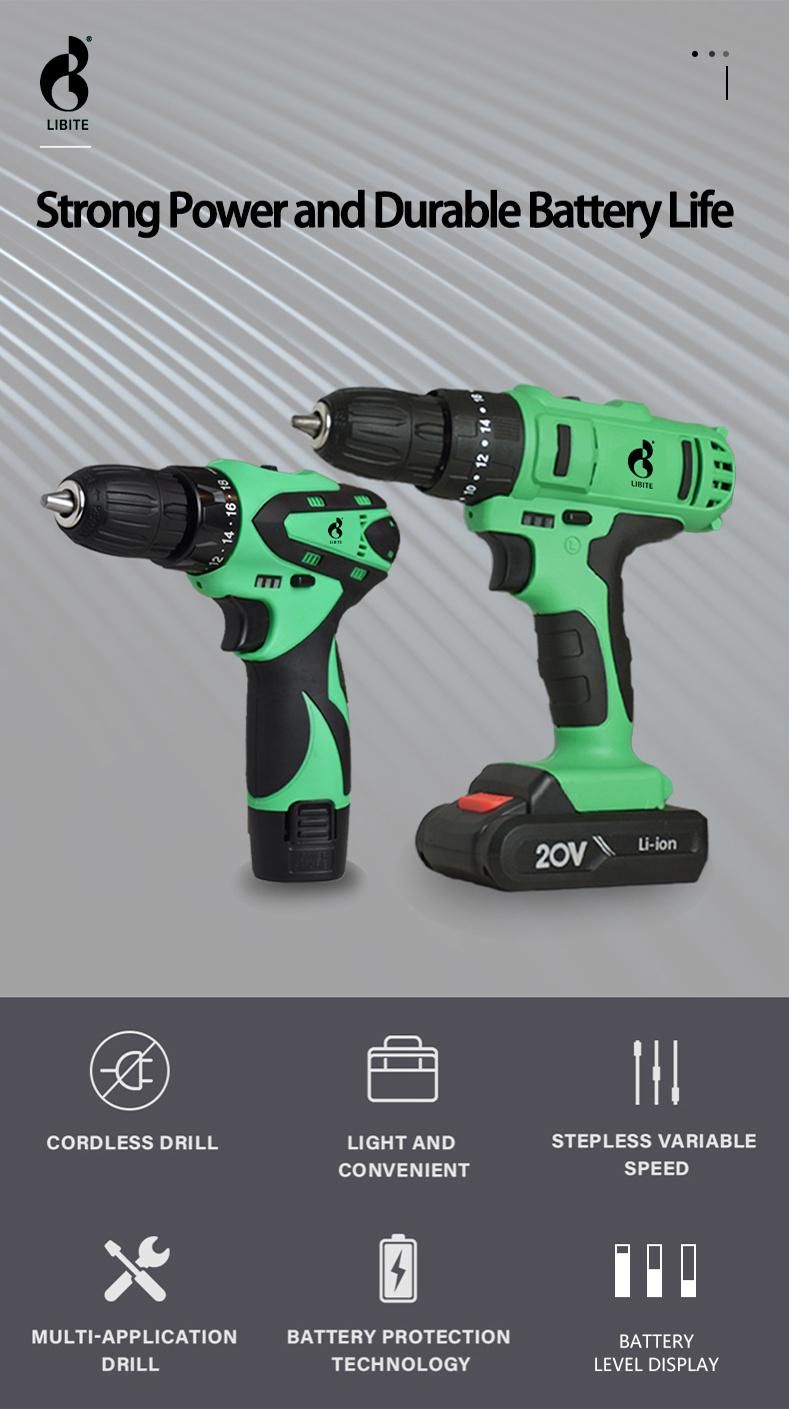 Nextop 20V Cordless Lithium Battery Impact Drill