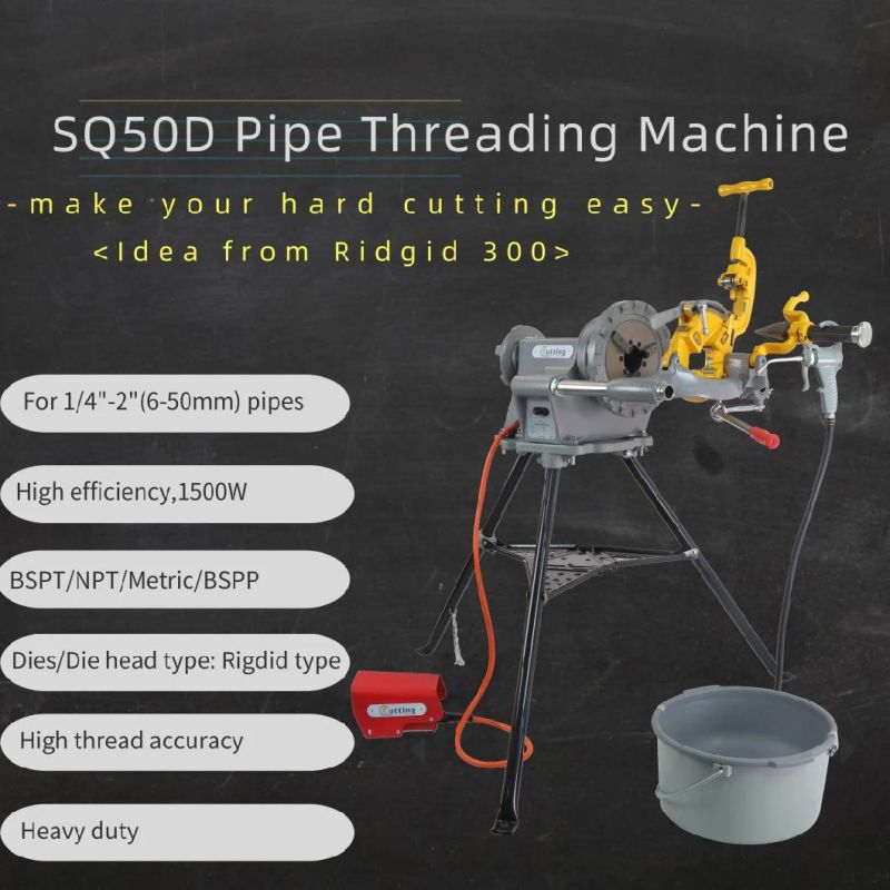 1/2 in. to 2 in. NPT/BSPT Pipe Threading Machine Price New (SQ50D)