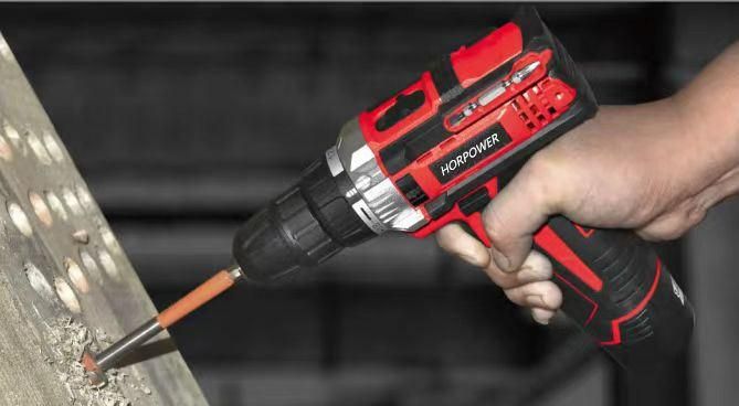 12V/14.4V/18V/20V Professional Cordless Impact Drill Hot Selling Drill Machine with Big Power Torque Double Speed