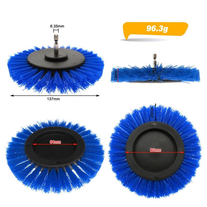 3.5 Inch Blue Electric Drill Gap Brush Kitchen Floor Gap Cleaning