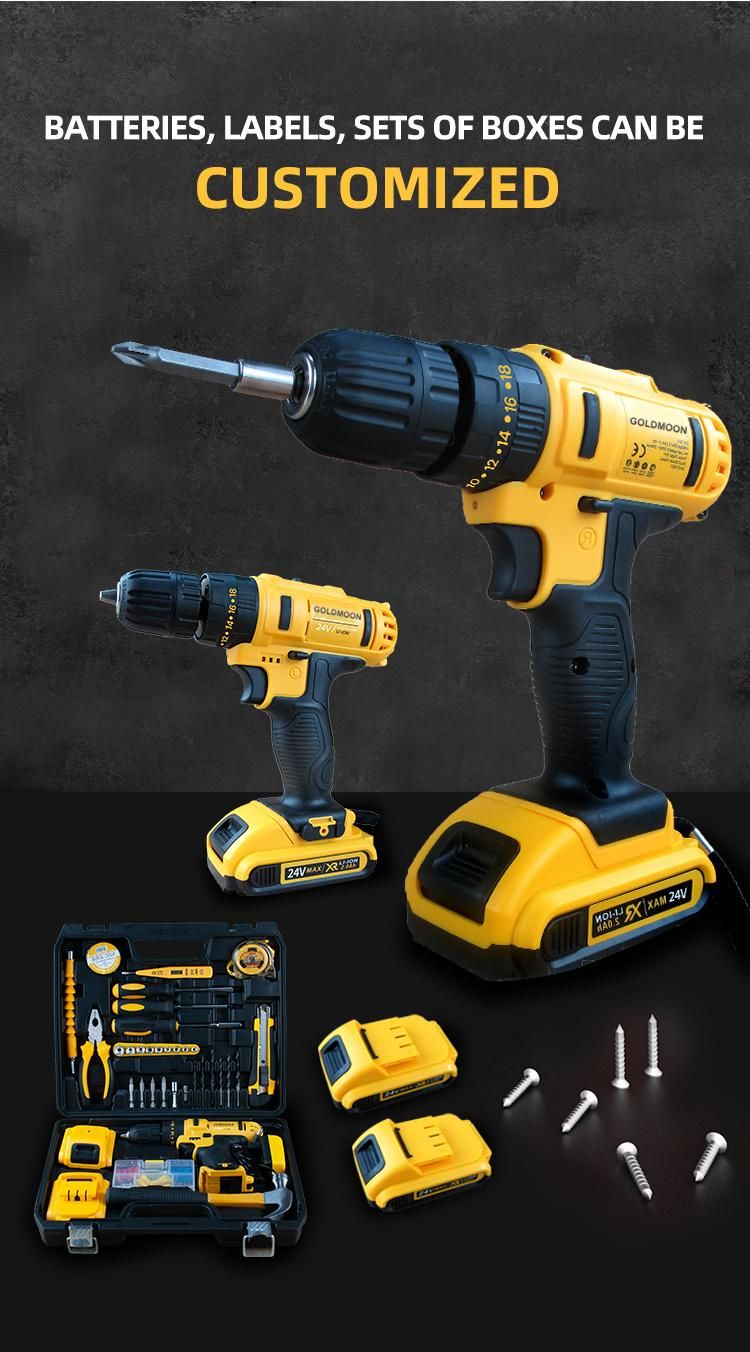Goldmoon 3 Functions Soft Rubber Grip Brushless Motor Power Tools