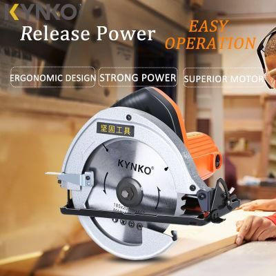 Kynko Factory Brand New 185mm 1000W 4500rpm Portable Circular Saw for Stone/Wood Cutting