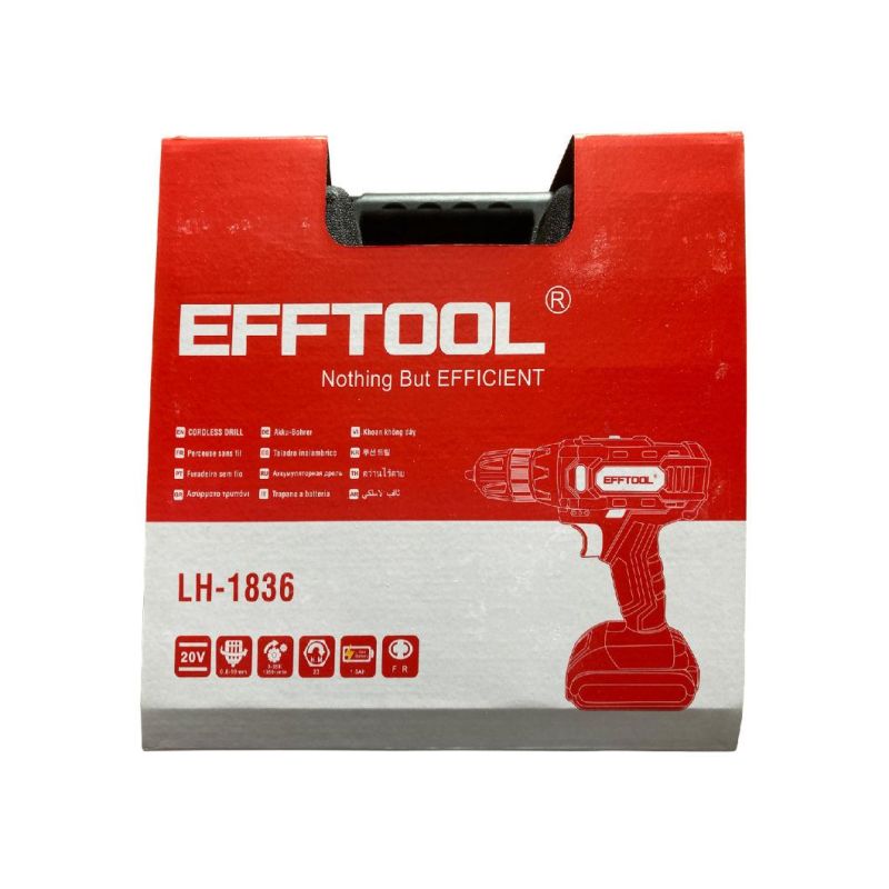 Efftool Household Multi-Function 12/14.4/18V Double Speed Lithium Cordless Electric Drill