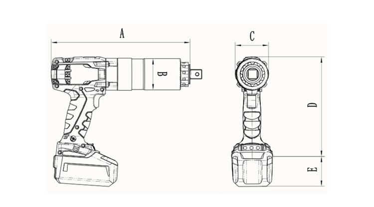 Electricity Supply Torque Wrench Fast Speed Big Torque`Industry Use