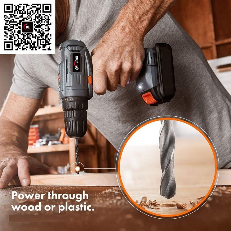 14.4V Powerful Lithium-Ion Battery Cordless Drill Power Tool