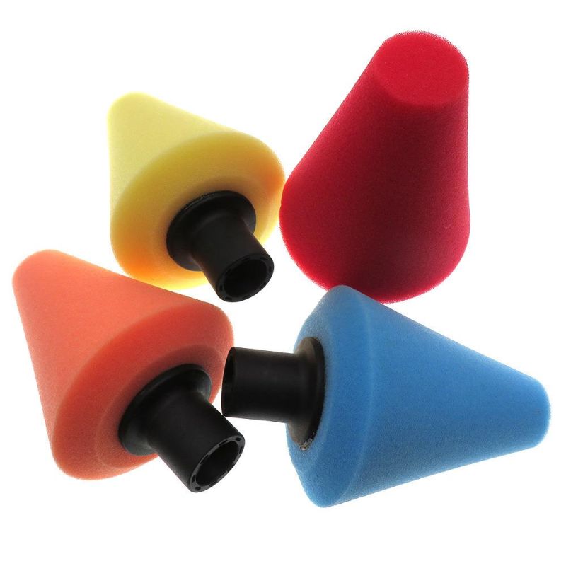 Cross-Border Supply 70mm Chamfering Car Polishing Sponge Waxing Wheel Hub Sponge Brushing Car Sponge Wheel Cleaning